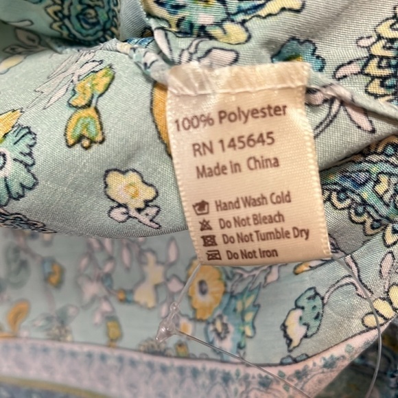 L.I.B New York Women’s Blue And Yellow Floral Kimonos Size S/M NWT - Picture 7 of 8